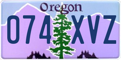 OR license plate 074XVZ
