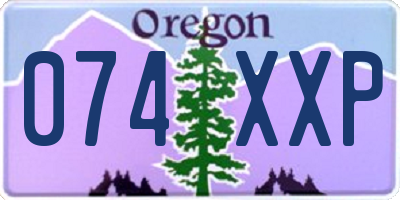 OR license plate 074XXP