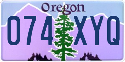 OR license plate 074XYQ