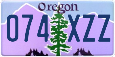 OR license plate 074XZZ