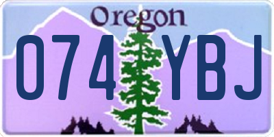 OR license plate 074YBJ