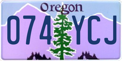 OR license plate 074YCJ
