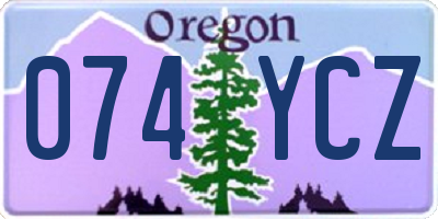 OR license plate 074YCZ