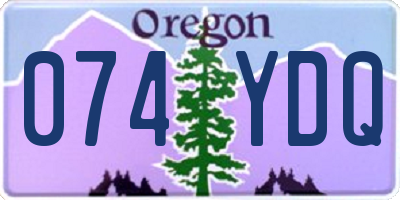 OR license plate 074YDQ