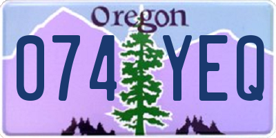 OR license plate 074YEQ