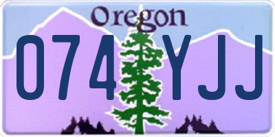 OR license plate 074YJJ