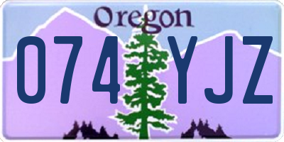 OR license plate 074YJZ