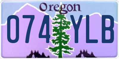 OR license plate 074YLB