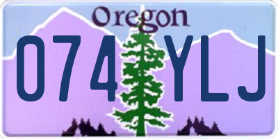 OR license plate 074YLJ