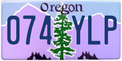 OR license plate 074YLP