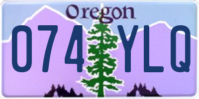 OR license plate 074YLQ