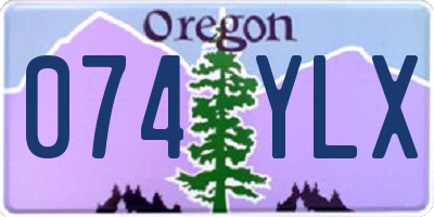 OR license plate 074YLX
