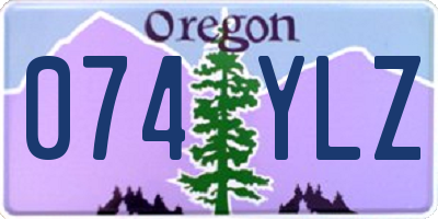 OR license plate 074YLZ