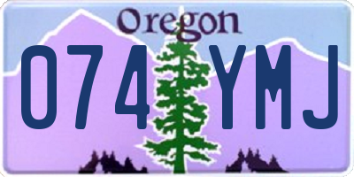 OR license plate 074YMJ