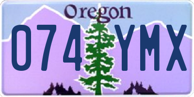 OR license plate 074YMX