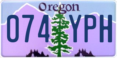OR license plate 074YPH