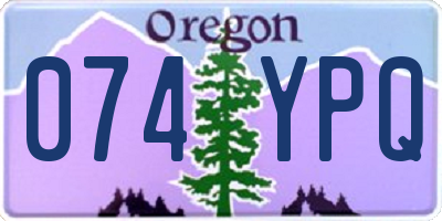 OR license plate 074YPQ