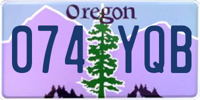 OR license plate 074YQB
