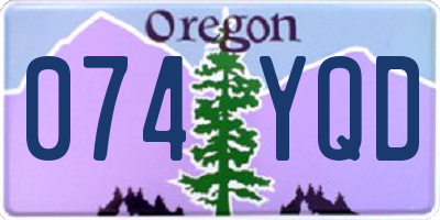 OR license plate 074YQD