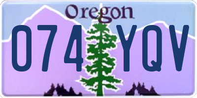 OR license plate 074YQV