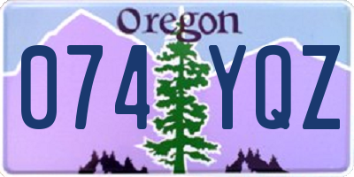 OR license plate 074YQZ