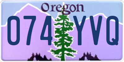 OR license plate 074YVQ