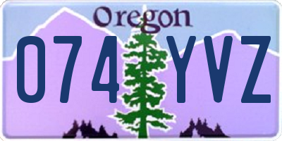 OR license plate 074YVZ