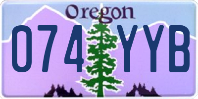 OR license plate 074YYB