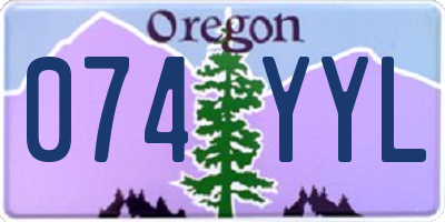 OR license plate 074YYL