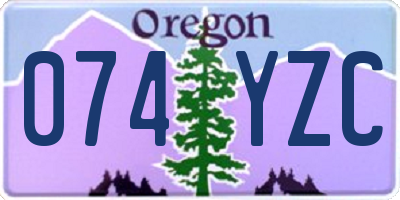 OR license plate 074YZC