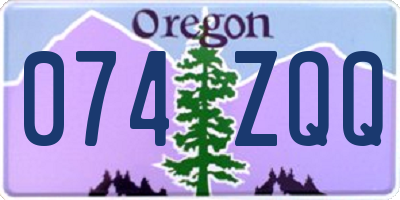 OR license plate 074ZQQ