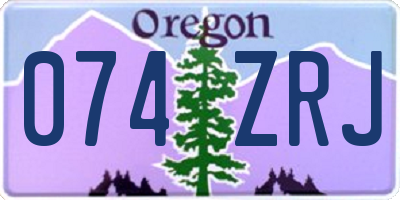 OR license plate 074ZRJ