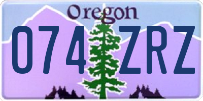 OR license plate 074ZRZ