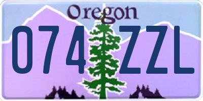 OR license plate 074ZZL