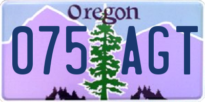 OR license plate 075AGT
