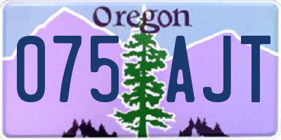 OR license plate 075AJT