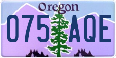 OR license plate 075AQE