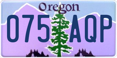 OR license plate 075AQP