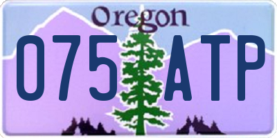 OR license plate 075ATP