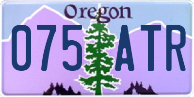 OR license plate 075ATR