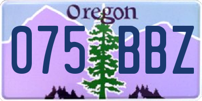 OR license plate 075BBZ