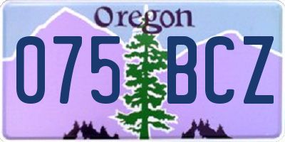 OR license plate 075BCZ