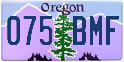 OR license plate 075BMF