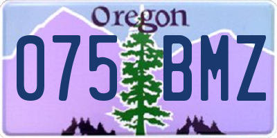OR license plate 075BMZ