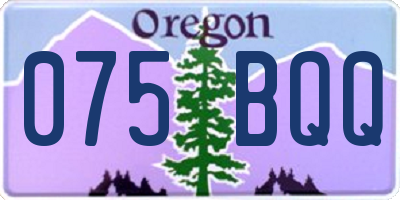 OR license plate 075BQQ