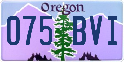 OR license plate 075BVI