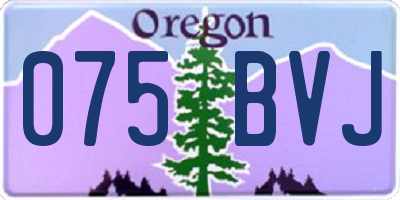 OR license plate 075BVJ
