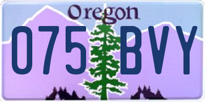 OR license plate 075BVY