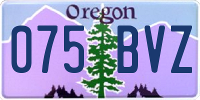 OR license plate 075BVZ