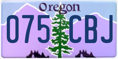 OR license plate 075CBJ